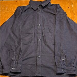 Men’s Nike Life Long-Sleeve Chamois Field Shirt Blue FB7742-478 Size XL NEW